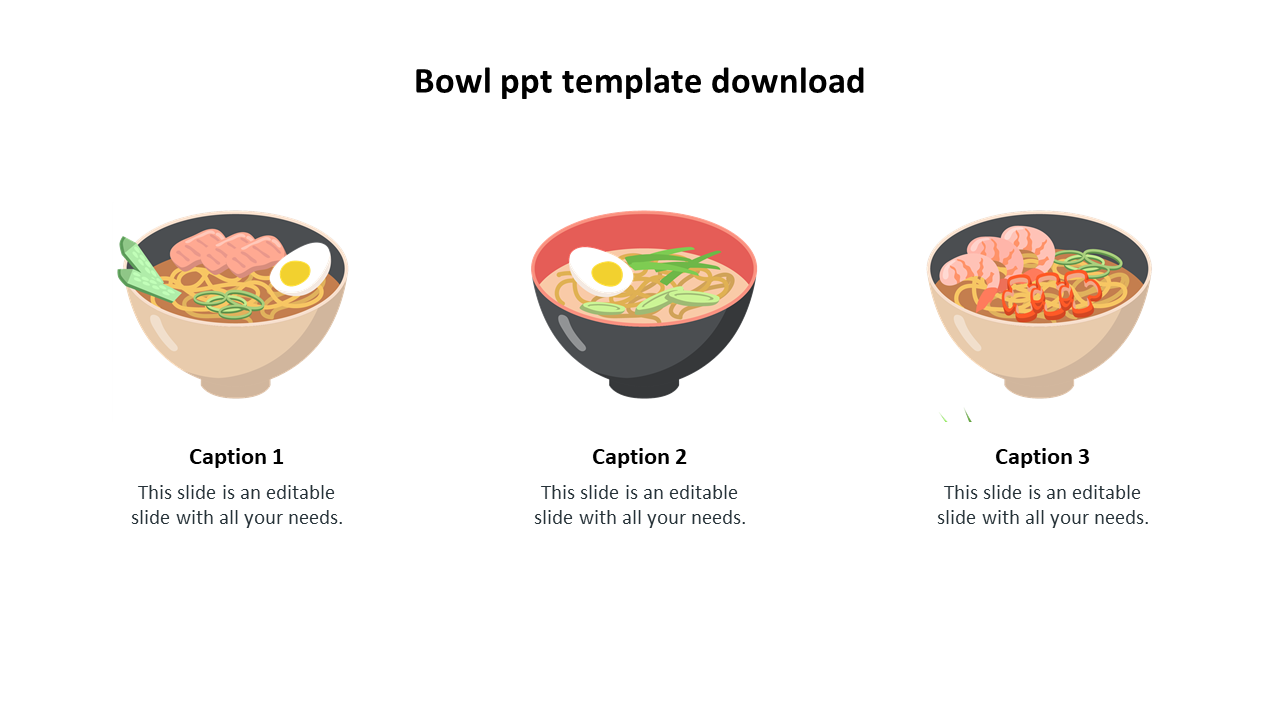 Bowl ppt template download